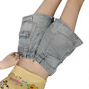 Jean rétro <span class=keywords><strong>taille</strong></span> haute style américain pour <span class=keywords><strong>femme</strong></span>, nouvelle collection été 2026, coupe trapèze longue avec poches, style Spice Girl - Product Image 2