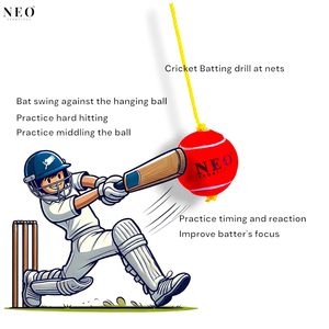 Pelota de Tenis Colgante Roja Mahaplay de 120 Gramos con Cuerda de Nailon de 2.7 Metros, Embalaje en Caja Compacta - Product Image 6