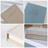 Carnets à couverture rigide en tissu A5 personnalisés, carnets en lin A4, carnets en tissu A6 avec reliure cousue, collection de carnets de qualité supérieure