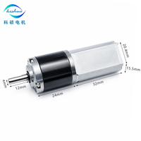 Motor Gear Planetary 22mm 12V 24V Torsi Tinggi DC 30rpm 50rpm 200rpm 300rpm untuk Peralatan Rumah Tangga Sepeda Listrik