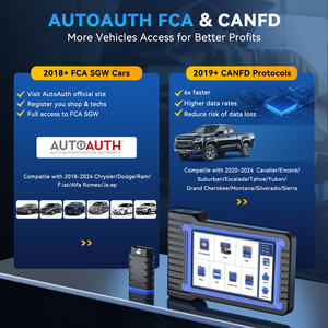 MUCAR VO7S araba teşhis aracı çift yönlü ECU kodlama Obd2 tarayıcı tam sistem tanı 28 sıfırlama AutoAuth FCA SGW için - Product Image 6