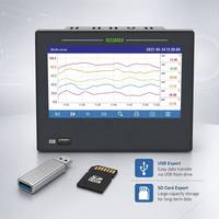 Renkli LCD Dokunmatik Ekranlı Veri Kaydedici 32 Kanallı Endüstriyel Kağıtsız Kayıt Cihazı Ethernet Web İzleme Özellikli Modbus RTU