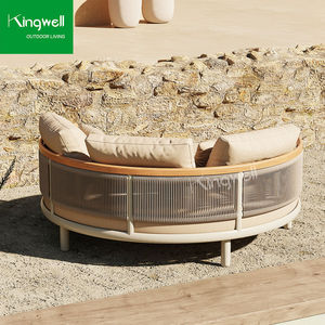Chaise longue <span class=keywords><strong>de</strong></span> jardin moderne en <span class=keywords><strong>aluminium</strong></span> avec <span class=keywords><strong>design</strong></span> réglable résistant aux UV pour la détente en cour, la piscine et le bronzage - Product Image 5