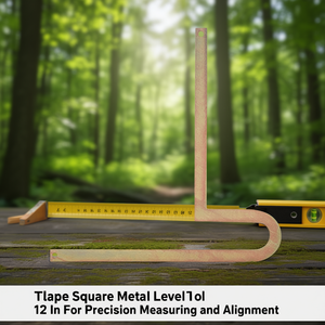 Outil de nivellement carré en métal de 12 pouces pour la mesure et l'alignement de précision - Product Image 3