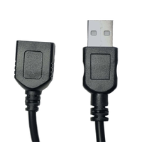 Personnalisé 1m 2m 3m 4m USB-A Mâle 2.0 à USB-A Femelle Câble de Données Charge Rapide Smart PVC Jacket 5V3A Ordinateur Accessoire