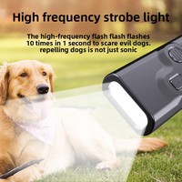 Repelente de perros ultrasónico recargable JZ, dispositivo de entrenamiento de mascotas con control remoto y luz LED, cazador de perros con logotipo personalizado OEM