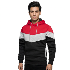 Sudadera con capucha para hombre, nueva, ajustada, con cremallera diagonal, para hombre - Product Image 1