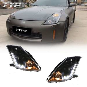 Faros Delanteros para Automóvil, Conjunto de Faros Delanteros Modificados con LED DRL para NISSAN 350Z 2003-2005 2006-2008 - Product Image 1
