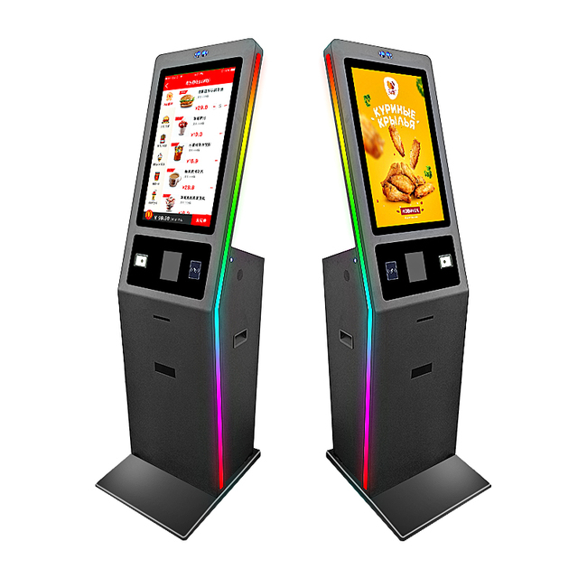 27 Inch Self Vending Machine Self Ordering Payment Kiosk Automatic Machine Floor Stand Fast Food Drink Restaurant Order Machine