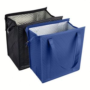 Sac isotherme personnalisé X418 pour livraison de repas, sac thermique réutilisable, imperméable, en non-tissé, avec doublure en aluminium pour courses - Product Image 2