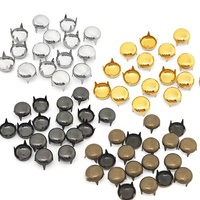 Rivets à griffes en laiton Qiannuo à 4 griffes, accessoires décoratifs en forme de dôme pour vêtements, sacs, chaussures, artisanat DIY, vente en gros, durables et de haute qualité