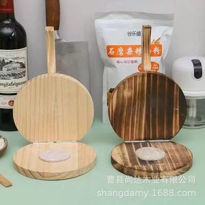 Wooden quick-press dumpling wrapper tool, household kitchen steamed bun wrapper, rice cracker, dough wrapper <b>mold</b>, solid wood - Product Image 4