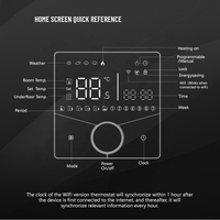 Contrôleur de chauffage au sol intelligent Beca BHT-009, écran tactile LCD, thermostat programmable, thermostat numérique moderne Nest pour hôtel