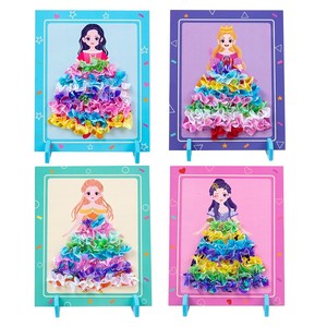Jeu de déguisement de princesse en bois pour la vente en gros, jeu éducatif créatif de reconnaissance des couleurs, cadeau, jouets en bois pour poupées princesse - Product Image 5