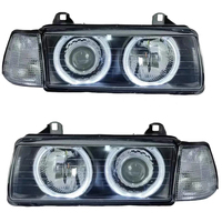 Ensemble de phares au xénon Angel Eye haute luminosité 12V, remplacement de phare automobile pour BMW E36 1995-1998