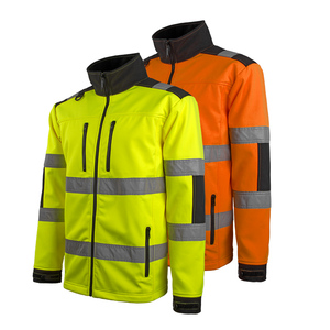 Veste en polaire <span class=keywords><strong>haute</strong></span> visibilité avec fermeture éclair pour les chantiers par <span class=keywords><strong>temps</strong></span> froid - Product Image 5
