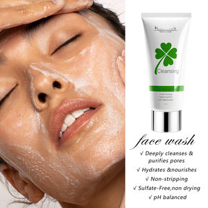 Coréen Purifiant Acné Soins Du Visage <span class=keywords><strong>Rose</strong></span> Tea Tree Riz <span class=keywords><strong>Eau</strong></span> Lumineux Visage Moussant Huile Nettoyant Gel Crème Nettoyant <span class=keywords><strong>pour</strong></span> Peau Sensible - Product Image 3