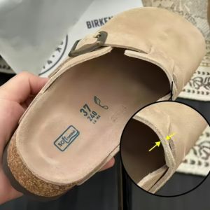 Zapatos de Diseñador de Alta Calidad en Gamuza Genuina, Personalizados, Unisex, Tipo Mule, Birkenstocks, Clogs Boston para <span class=keywords><strong>Mujer</strong></span>, Clogs de Corcho, Pantuflas de Cuero de Lujo - Product Image 5