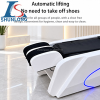 Nouveau design Fauteuil de lavage de cheveux pour salon de beauté avec massage et inclinaison électrique, Lit de massage pour lavage capillaire