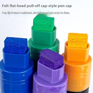 Bview Art 15mm testa larga grande capacità acrilico marcatore Pop penna segno dipinto a mano pubblicità Poster Pen <span class=keywords><strong>15</strong></span> colori - Product Image 2
