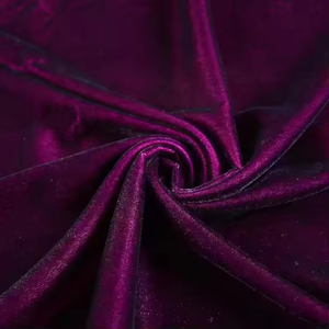 Tissu en micro-velours 100 % polyester, teint uni, tissé en <span class=keywords><strong>soie</strong></span>, couleur personnalisée, prix abordable, pour robes tendance - Product Image 5