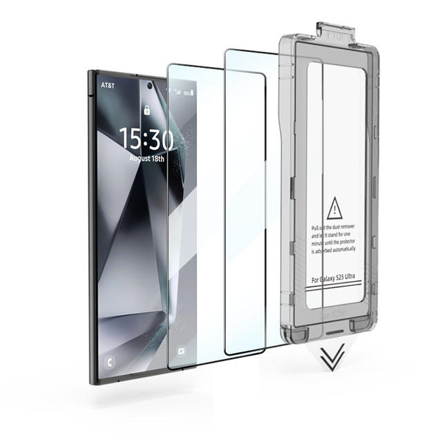 Wholesale HD Clear 9H Tempered Glass Screen Protector for Samsung Galaxy S24 S25 Ultra Plus Dust Free Kit