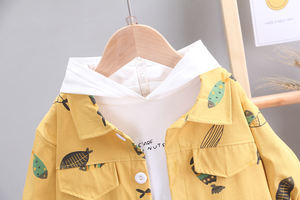 Ventes chaudes, nouvelle collection de vêtements pour enfants, ensembles de vêtements pour enfants, manteaux pour enfants et jeans pour garçons, ensemble 3 pièces - Product Image 2