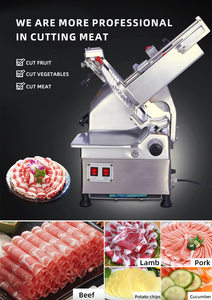 Machine à découper la <span class=keywords><strong>viande</strong></span> électrique commerciale haute performance 240W, idéale pour les aliments surgelés et les charcuteries, avec système de sécurité optimal – Vente en gros - Product Image 4