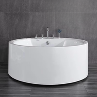 Quinn Luxe Intégré Double Couple Massage Baignoire Température Constante Sans Soudure Conception Indépendante Trempage Salle De Bains