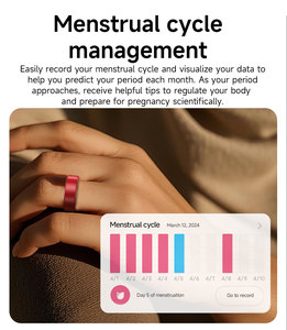 Bague Intelligente en Alliage avec Capteur G, Contrôle <span class=keywords><strong>de</strong></span> la Caméra, Fonction Télécommande pour iOS/Android, Suivi <span class=keywords><strong>de</strong></span> la Fréquence Cardiaque et du Sommeil - Product Image 5