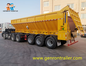 Genron mmarque 30m3-120m3 camion benne/basculant chenille transport pour <span class=keywords><strong>sable</strong></span>,charbon, céréales, bitume, argile, clinker - Product Image 1