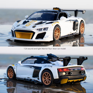 <span class=keywords><strong>1</strong></span>:<span class=keywords><strong>24</strong></span> Aodi R8 <span class=keywords><strong>modellino</strong></span> di auto in metallo pressofusa in lega di luci acustiche ruote mobili decorano ornamento <span class=keywords><strong>1</strong></span>:<span class=keywords><strong>24</strong></span> modellini di auto in <span class=keywords><strong>scala</strong></span> - Product Image 5