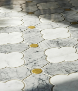 Mosaico de azulejos de vidrio con forma cuadrada de mármol biselado para salpicadero, decoración de <span class=keywords><strong>pared</strong></span> y suelo - Product Image 4