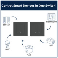 MOES New Star Ring Series Tuya Smart ZigBee3.0 Interrupteur à bouton poussoir Lumière intégrée Touch A Work with Alexa Google Home