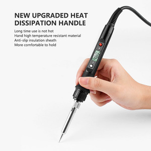 <span class=keywords><strong>Soldador</strong></span> eléctrico con control <span class=keywords><strong>de</strong></span> temperatura digital LCD <span class=keywords><strong>de</strong></span> calibre estadounidense <span class=keywords><strong>de</strong></span> 80W, <span class=keywords><strong>soldador</strong></span> automático con pantalla digital <span class=keywords><strong>de</strong></span> 110V - Product Image 4