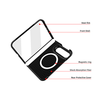 Coque de téléphone magnétique effet givré avec spray huileux effet peau, compatible avec le film de protection en verre pour 18 Ultra Fold