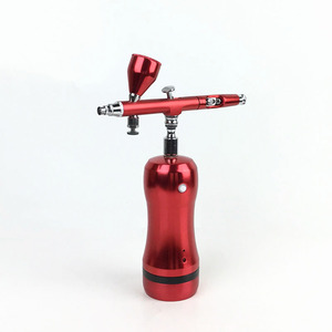 Airbrush <b>Kit</b> With Gourd Shaped Air Pump 180 Dual Action Gravity Feed Adjustable Speed Artwork Portable <b>Electric</b> - Product Image 1