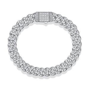 Bracelet Hip Hop en argent 925 avec moissanite taille brillant rond pour la mode streetwear moderne - Product Image 6