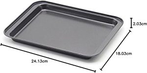 Black Steel Baking <b>Sheets</b> with Corrosion-Resistant Coating, Ideal for <b>Cookies</b>, Roasting & Baking - Product Image 3