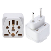 Adaptateur de prise de conversion standard européenne avec deux broches rondes, adaptateur universel 4,0 mm de US/EU/UK/AU vers prise standard européenne WY-9C