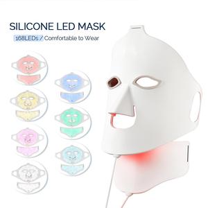 Máscara LED de Silicona con 7 Colores de Luz, 168 LED, 360 °   Cobertura Total, Reduce Poros, Ilumina el Tono de Piel, Repara el Acné, Líneas Finas del Rostro - Product Image 4