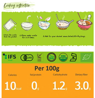 Sachet de Spaghetti Konjac Instantanés Prêts à Manger, Sans Matière Grasse, Faibles en Glucides, Faibles en Calories, Riches en Fibres Alimentaires, Pâtes Keto, Nouilles Konjac Sèches