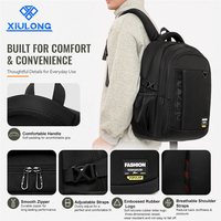 Sac à dos scolaire quotidien léger, imperméable, doublure en polyester souple, grande capacité, pour adolescents, OEM ODM