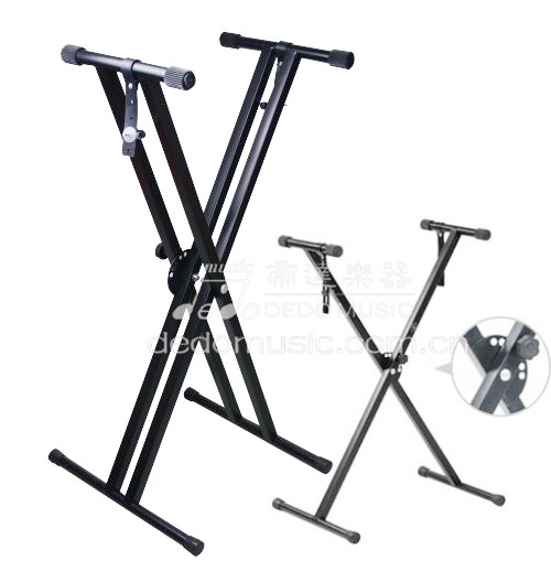 High Quality Foldable Electronic Piano Stand Portable Metal Musical Instrument Stand Dual X-Type Keyboard Piano Stand
