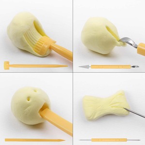 <span class=keywords><strong>Kit</strong></span> d'outils de poterie en plastique Keep Smiling, 5 pièces, pour la sculpture sur bois, la céramique et l'argile polymère, pour enfants - Product Image 5