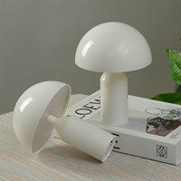 Lampe de nuit LED en forme de champignon portable, alimentée par batterie, lampe de table décorative, commande tactile, changement de couleur, lampe de bureau