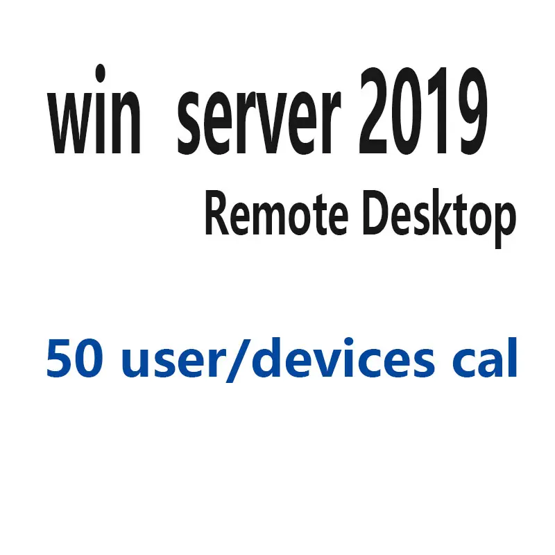 Win server 2019 RDS 50 пользователей/устройств win server 2019 удаленного рабочего стола 50 пользователей/устройств cal
