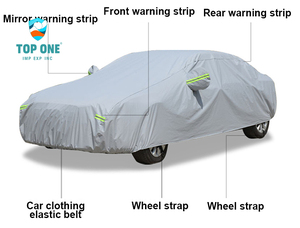 TopOne personalizado verano Uv Sun Protector invierno nieve granizo protección a prueba de viento impermeable cubierta del coche - Product Image 4