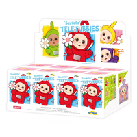 Figurines en peluche de la série « Say Hello » des Teletubbies, 100 % originales, officielles de Popmart, jouets de collection, boîte mystère, porte-clés, boîtes aveugles