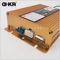 Sirène de sécurité électrique 200W 12V 130db 18 tons pour voiture / Haut-parleur de musique + 2 lampes en plastique AS-P226